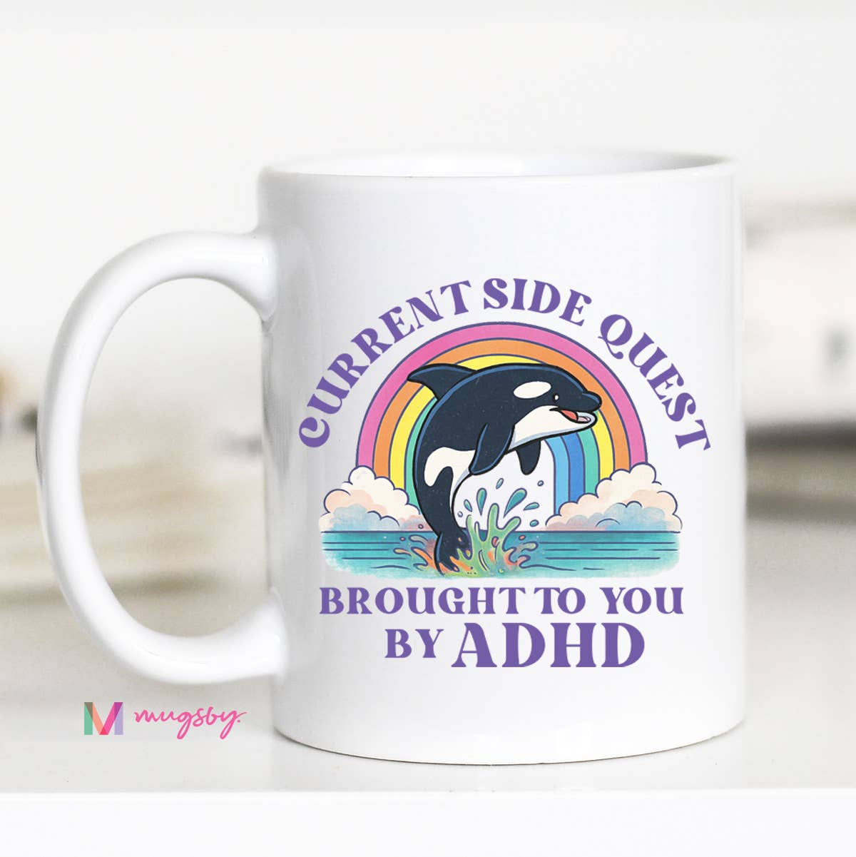 Funny ADHD Humor Mug Side Quest Coffee Mug Gift