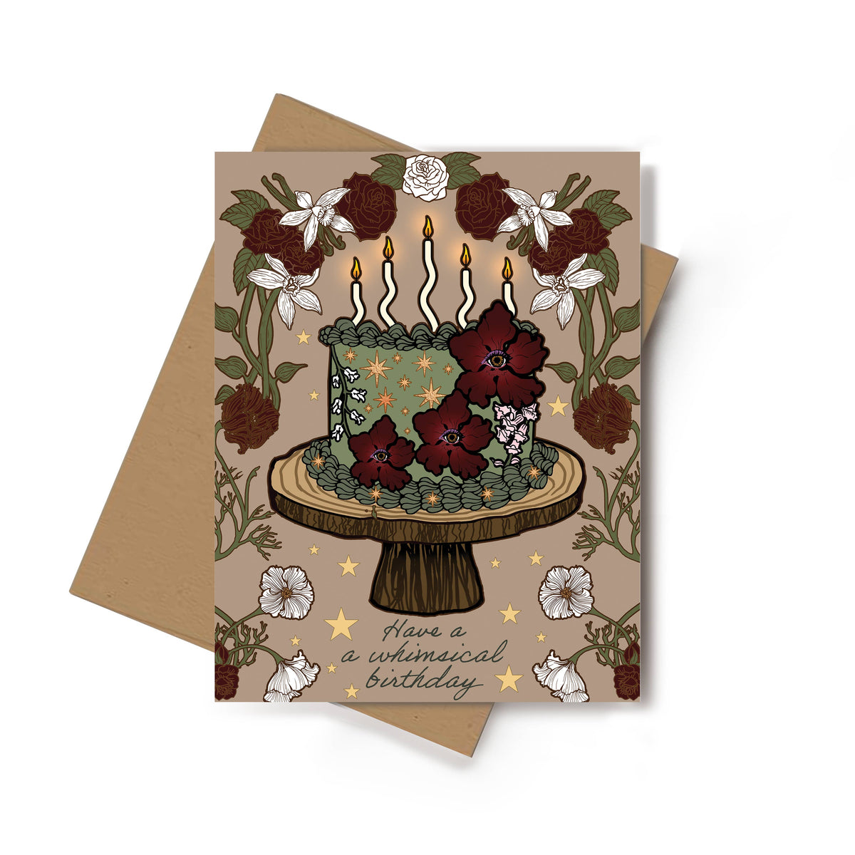Whimsical Mystical Eye Birthday Card, Set of 6