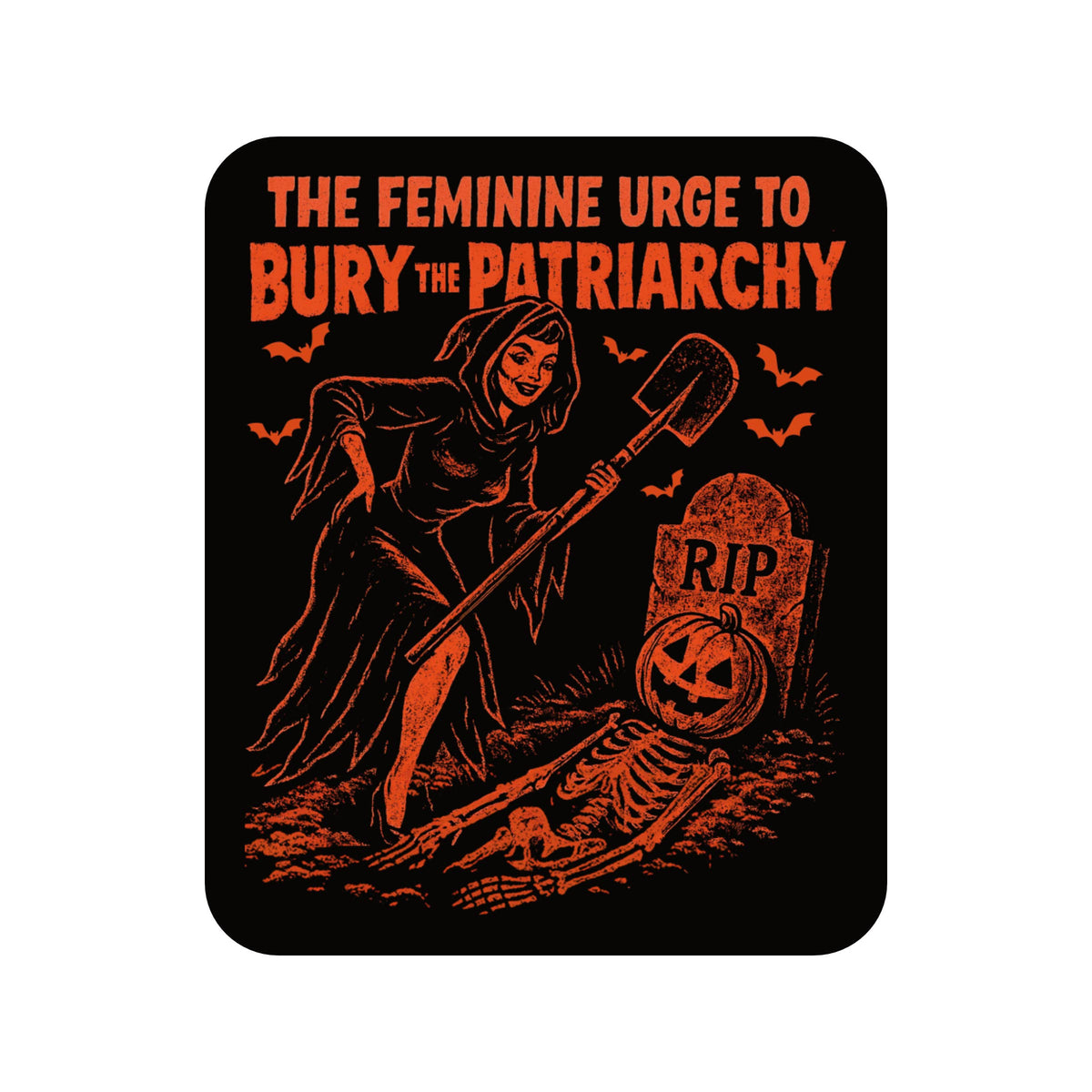 Patriarchy Horror Feminism Humor High Quality Vinyl Sticker