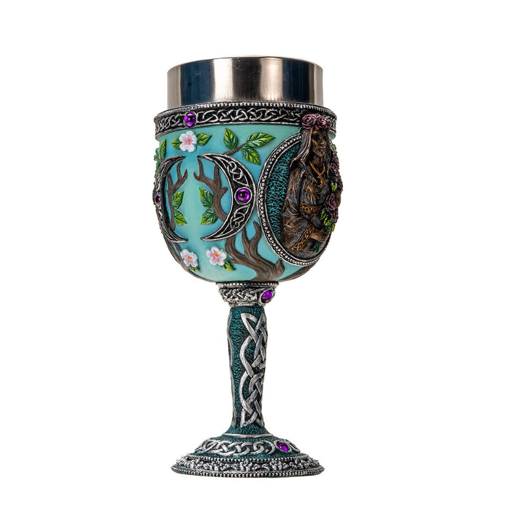 Triple Goddess Maiden Goblet