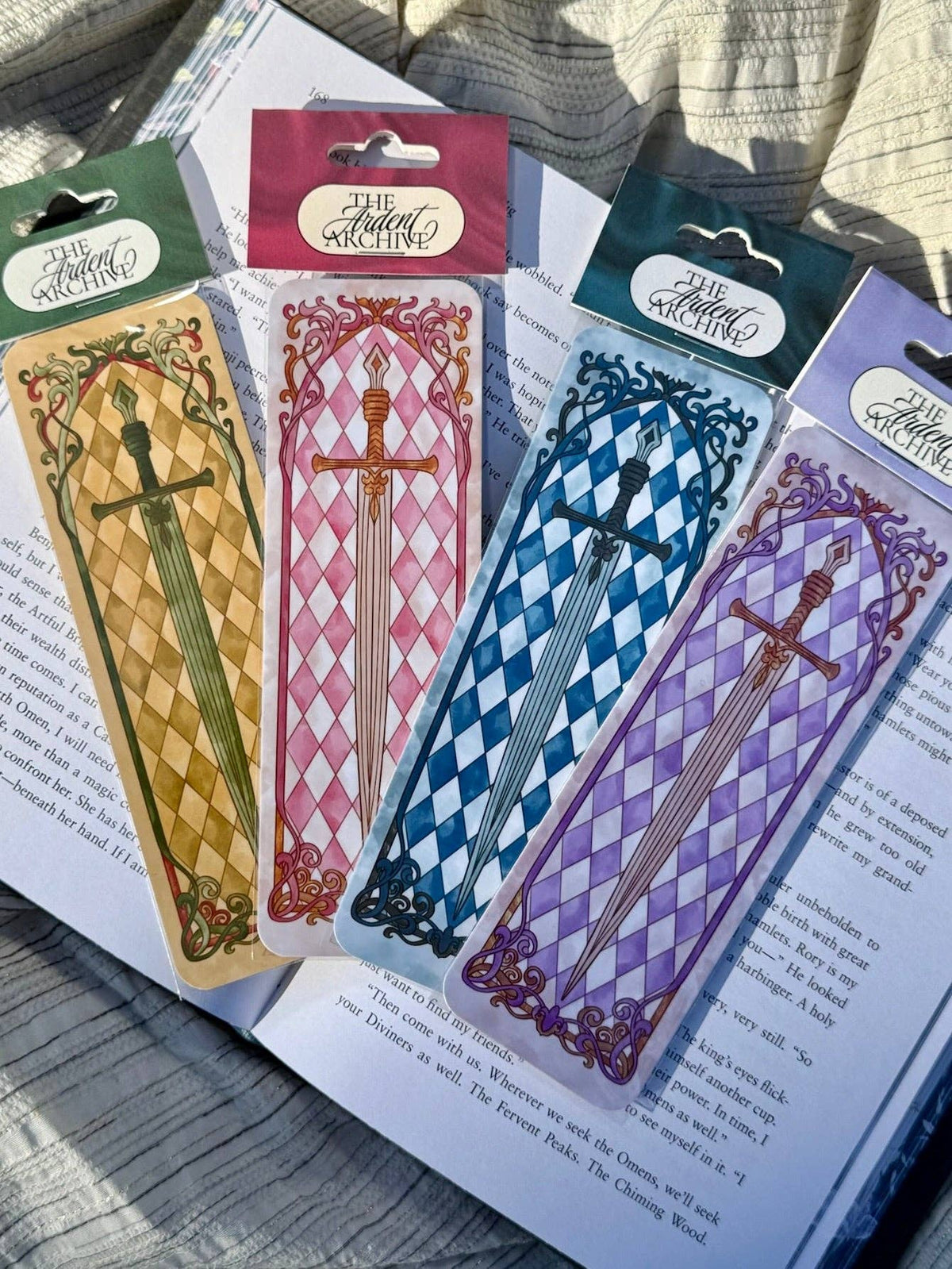 Stained Glass Sword Bookmark