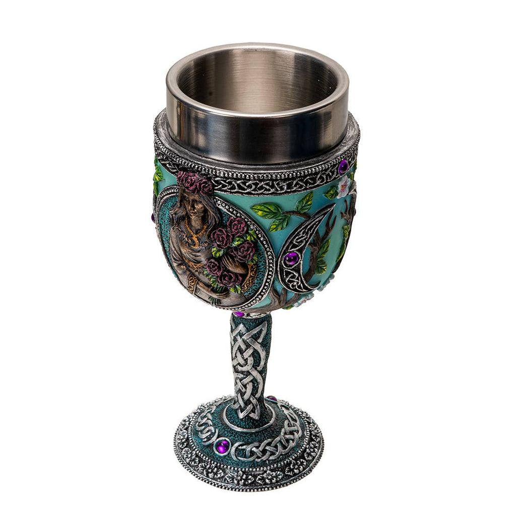 Triple Goddess Maiden Goblet