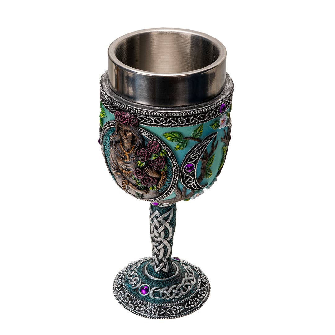 Triple Goddess Maiden Goblet