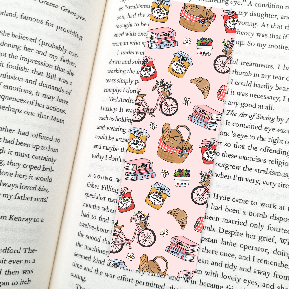 Springtime Picnic Bookmark | Spring Reading