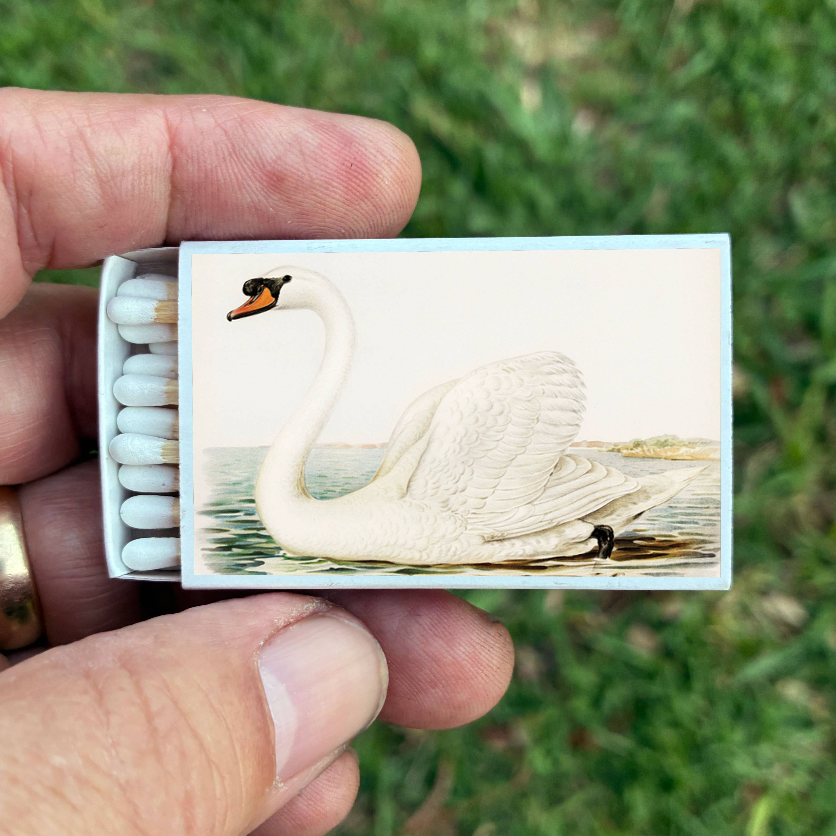 Matches • Swan Matchboxes • Home Decor for Candles & Incense