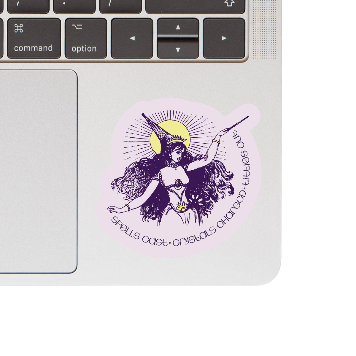 Funny Clever Crystal Plant Witch High Quality Vinyl Sticker