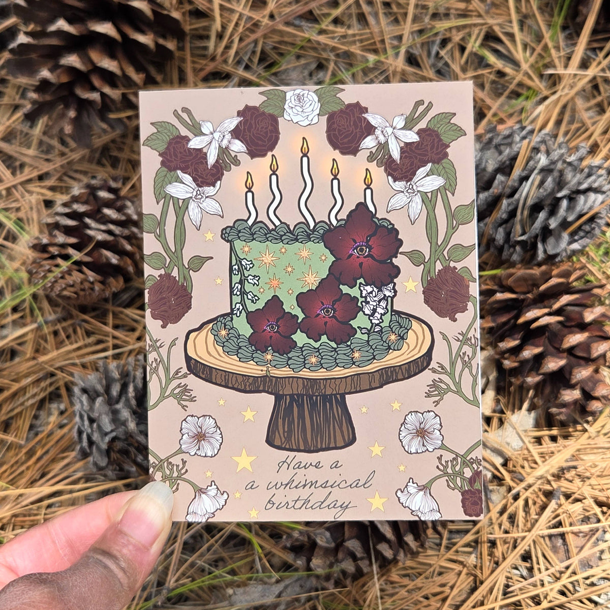 Whimsical Mystical Eye Birthday Card, Set of 6