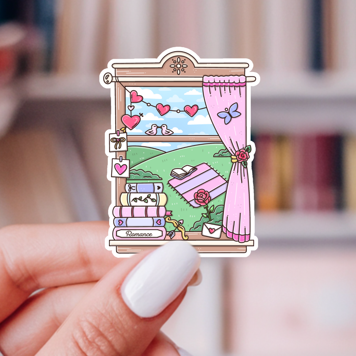 Window Into Romance Sticker | Bookish Romance
