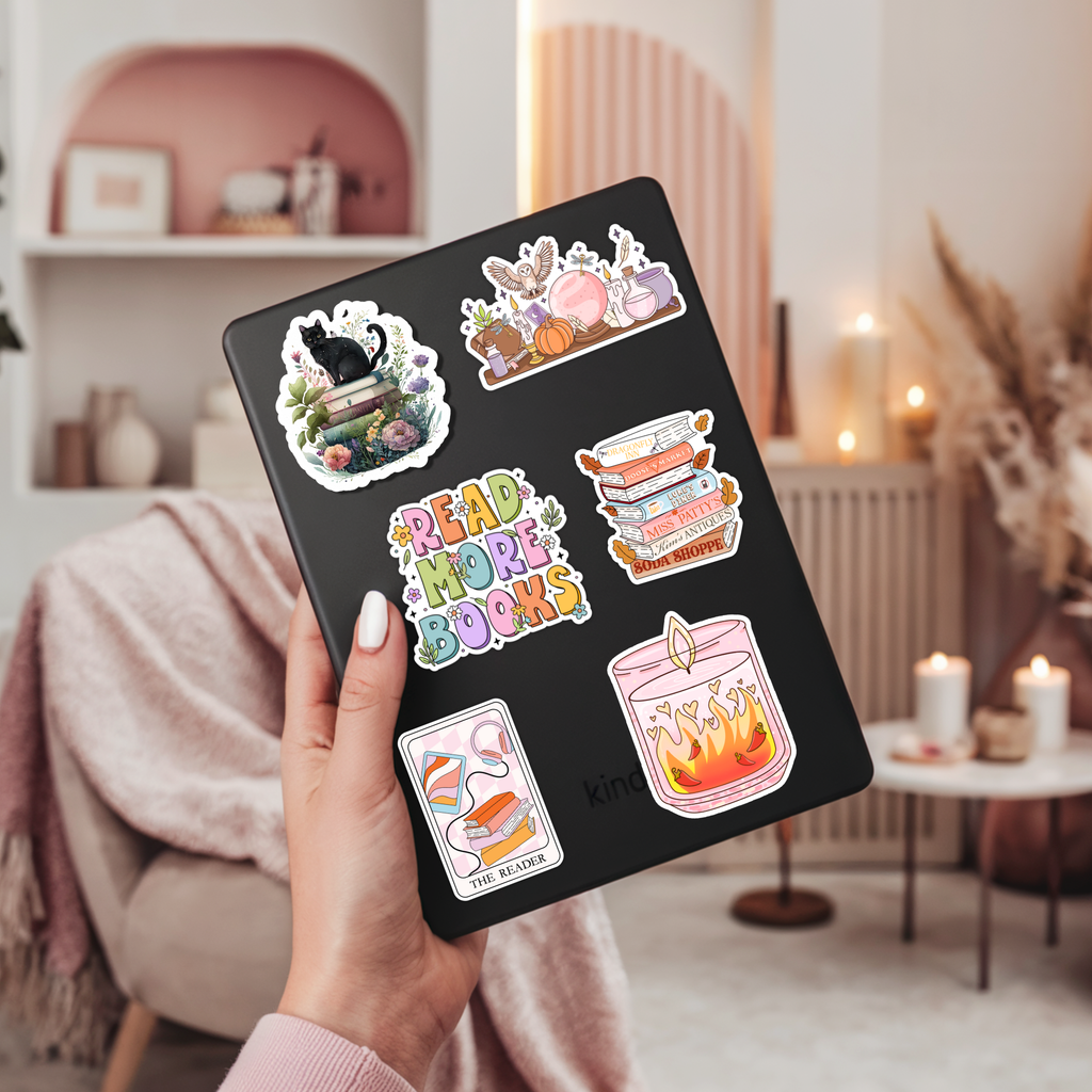 Spicy Reader Candle Sticker | Bookish Romance