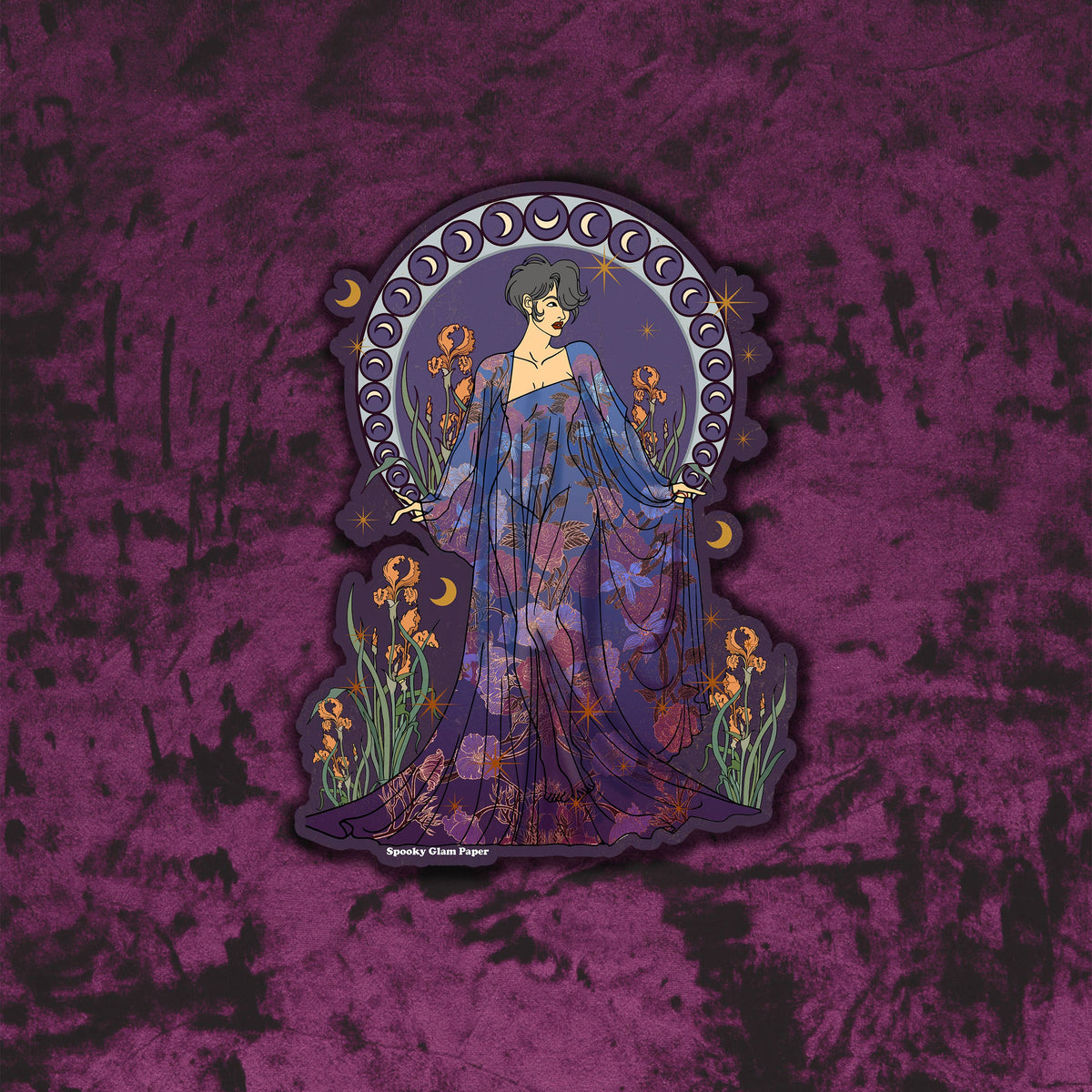 Mystical Maiden Witch Vinyl Sticker Pack, Set of 6