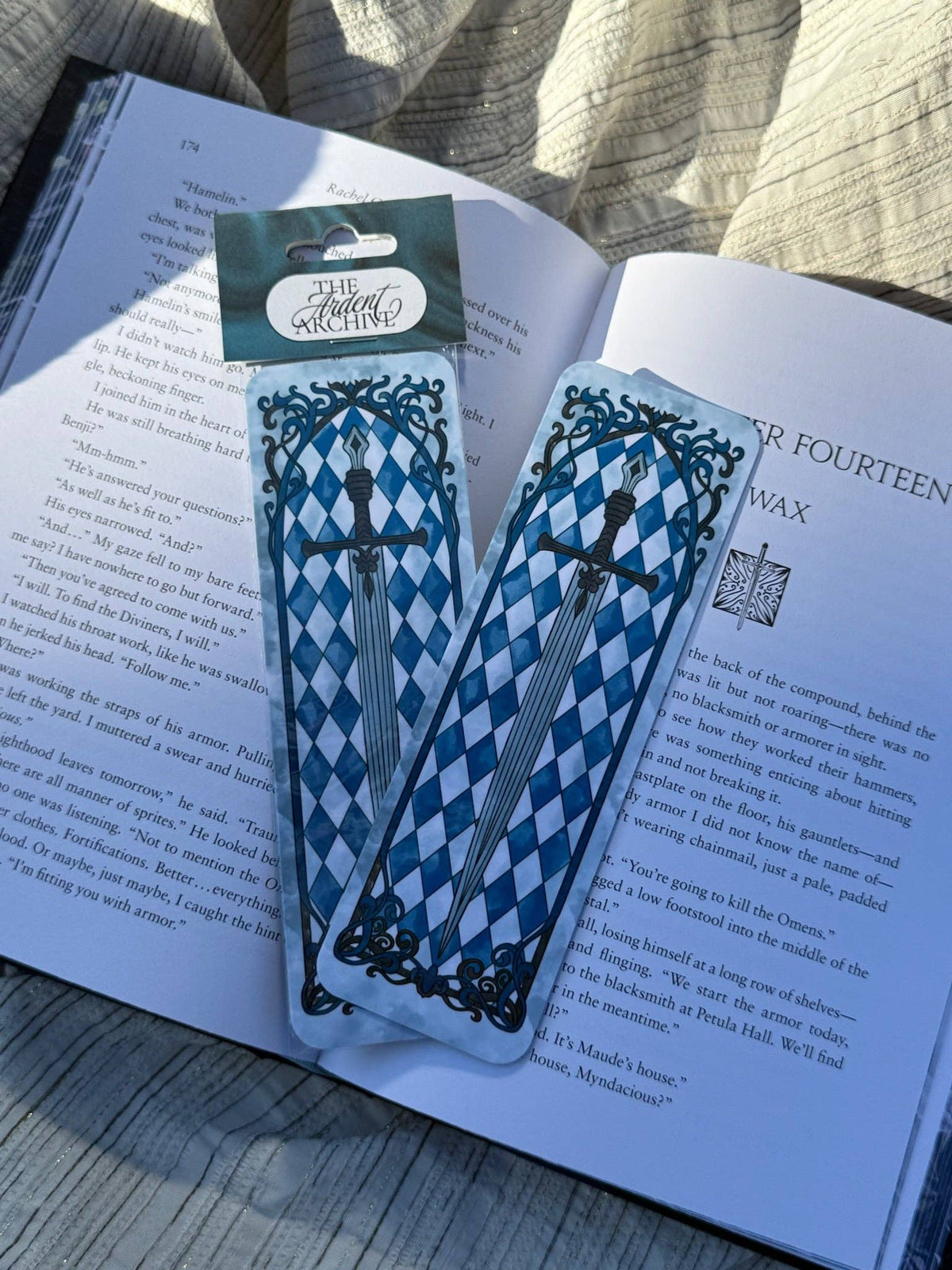 Stained Glass Sword Bookmark