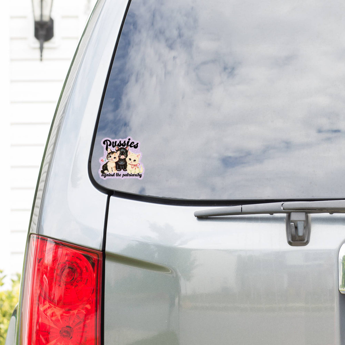 Feminist Rights Cat Patriarchy High Quality Vinyl Sticker