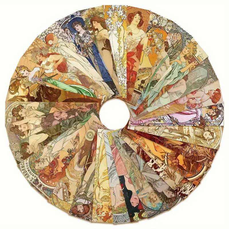 Vintage Nouveau Style Paper Bookmarks - Alphonse Mucha