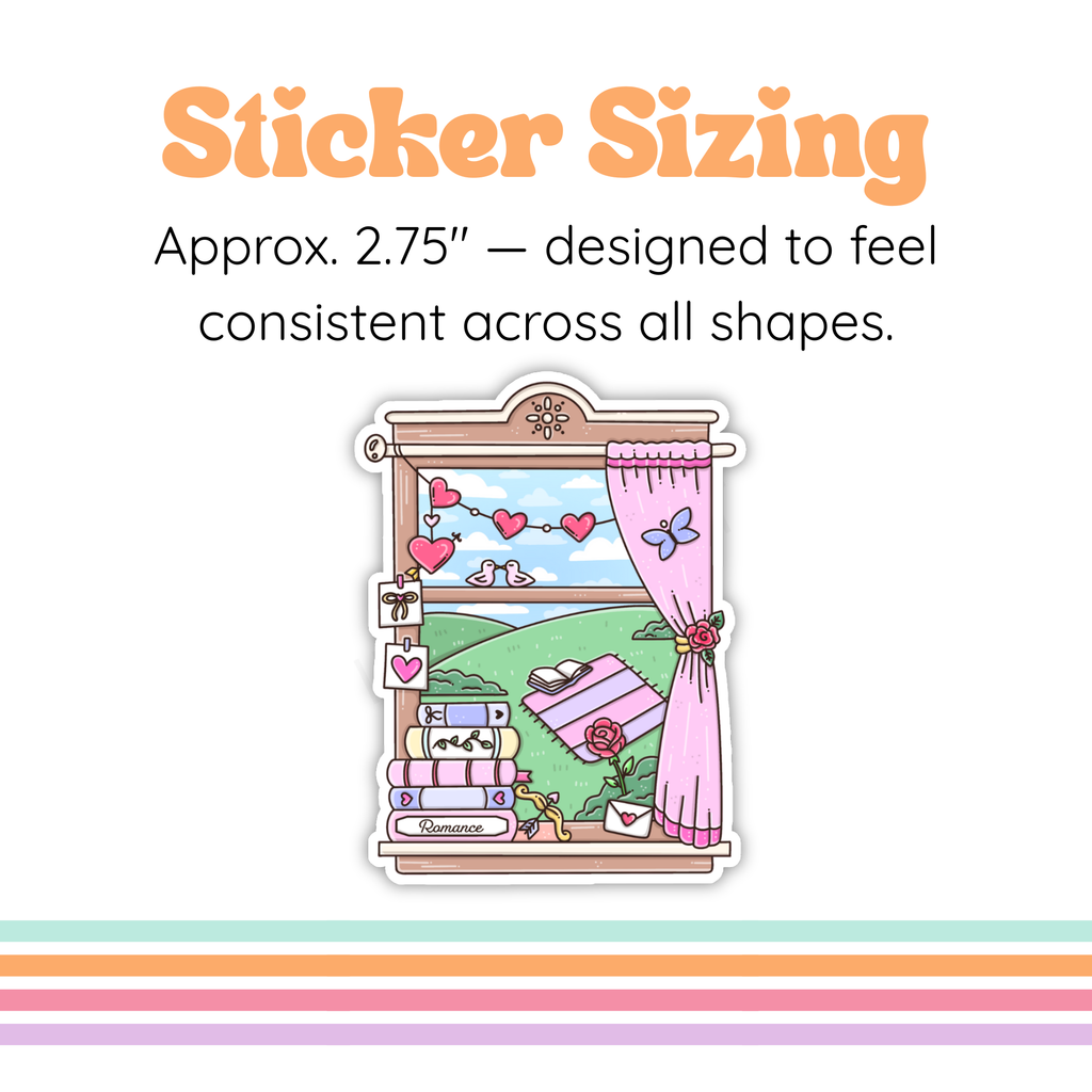 Window Into Romance Sticker | Bookish Romance
