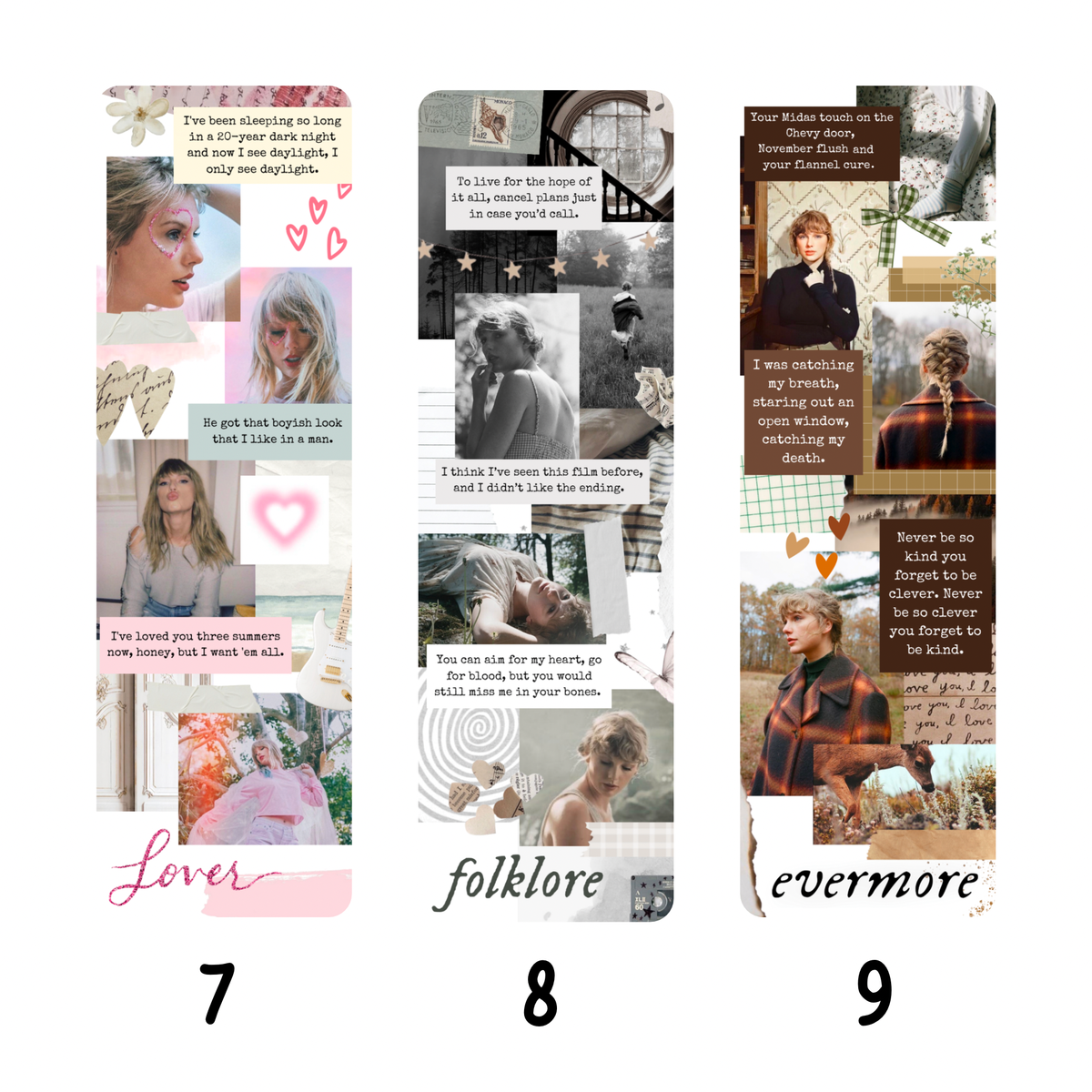 Musical Collage Bookmarks: 1