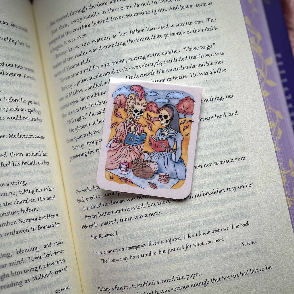 Halloween magnetic bookmark - Anne Boleyn & Marie Antoinette