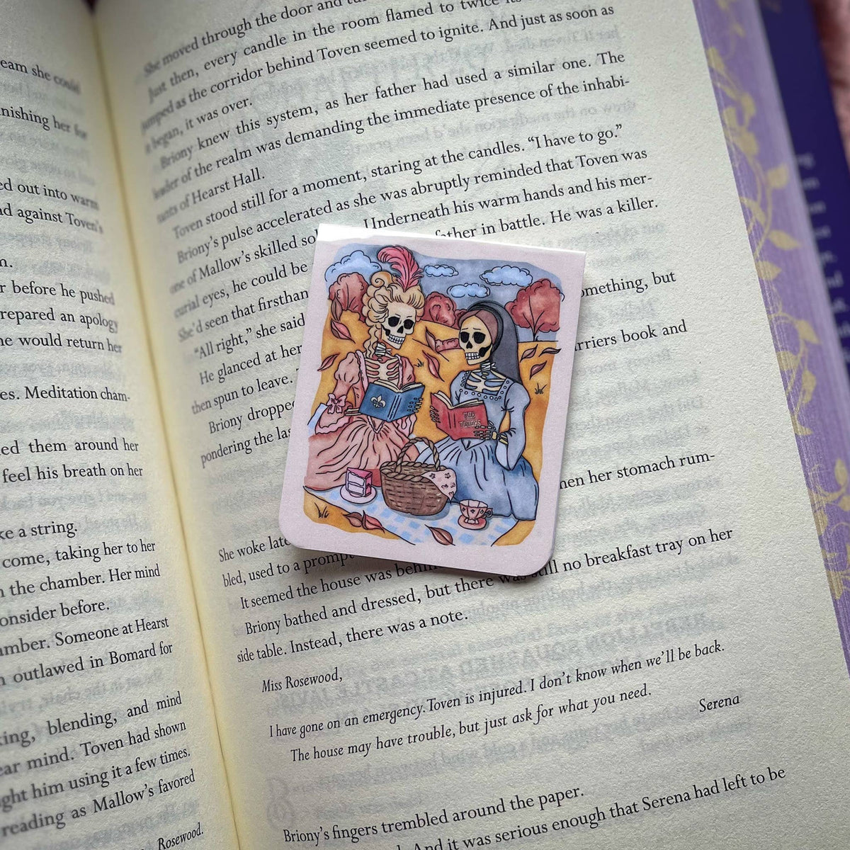 Halloween magnetic bookmark - Anne Boleyn & Marie Antoinette
