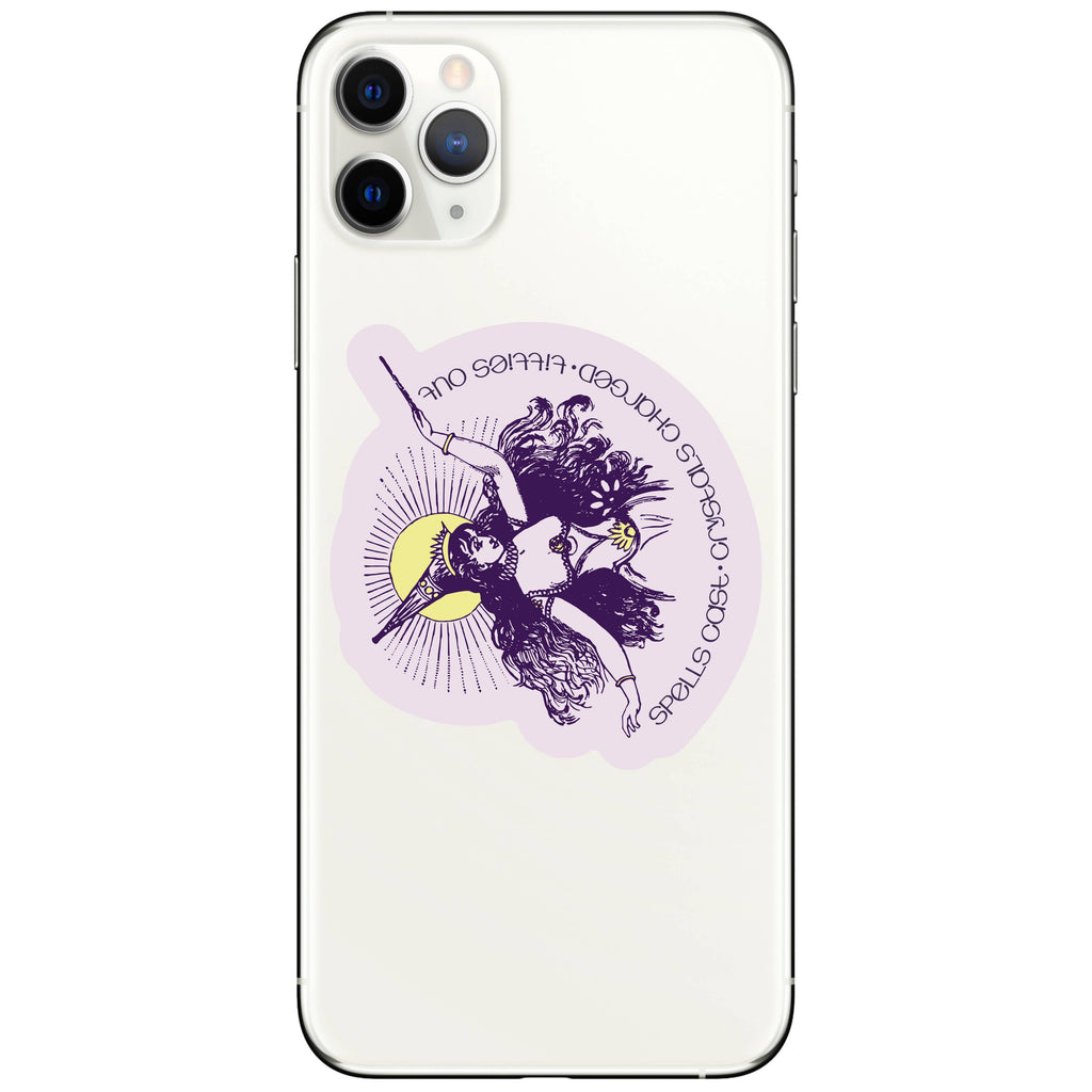 Funny Clever Crystal Plant Witch High Quality Vinyl Sticker