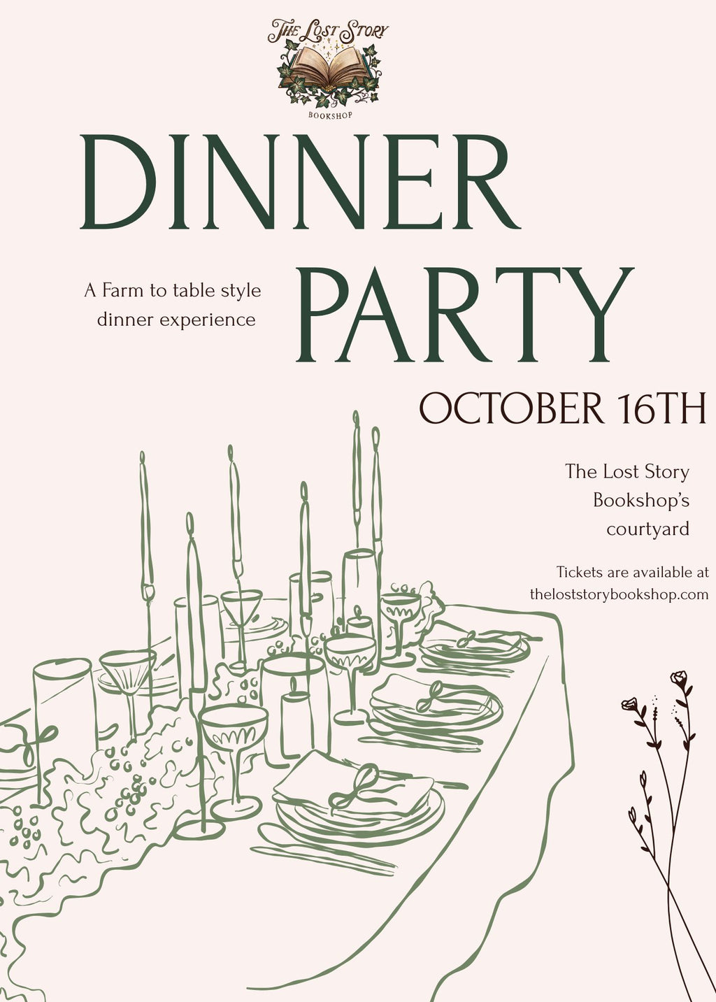 Farm to Table Dinner (LINK TO PURCHASE IN DESCRIPTION)