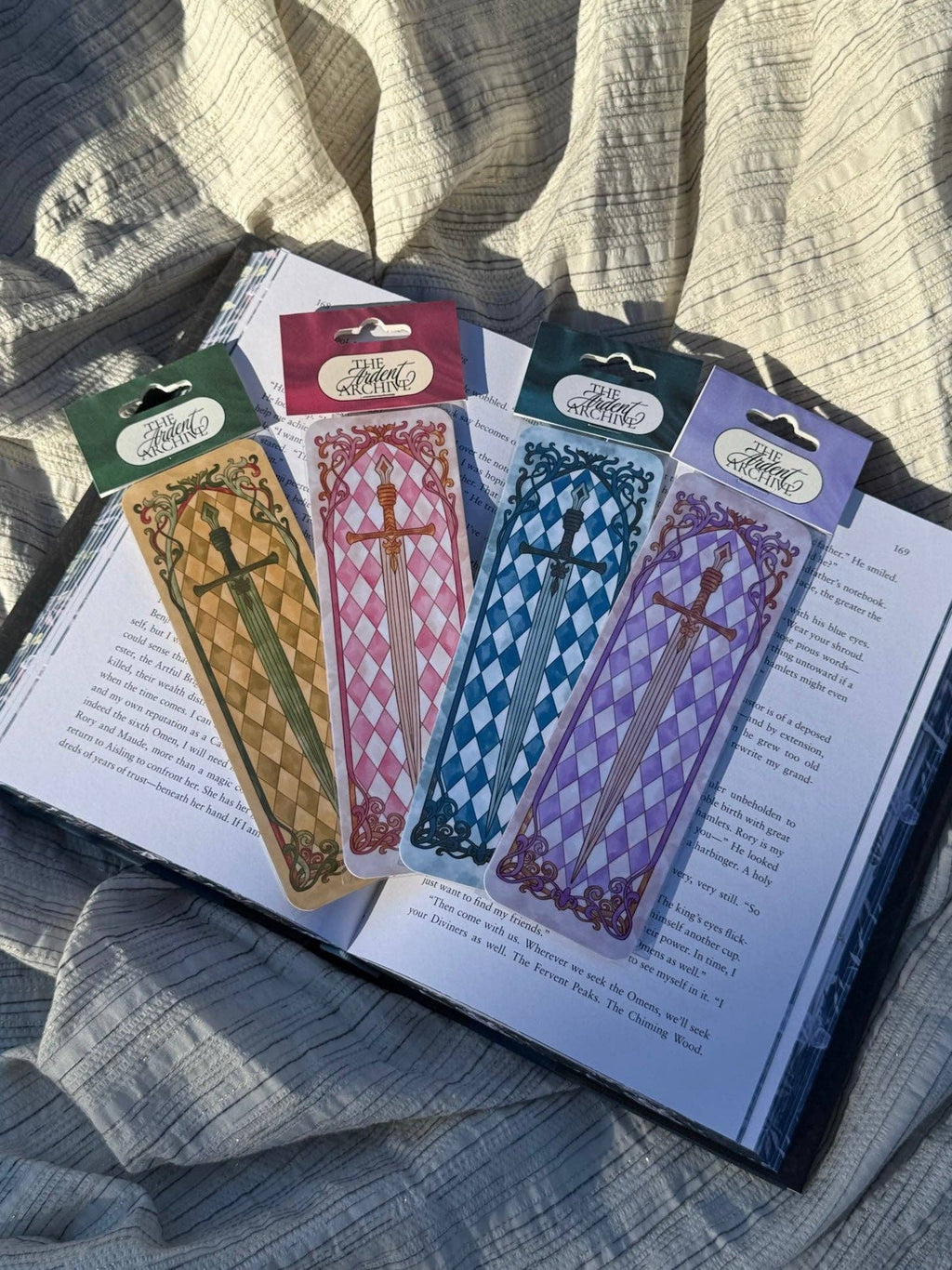 Stained Glass Sword Bookmark
