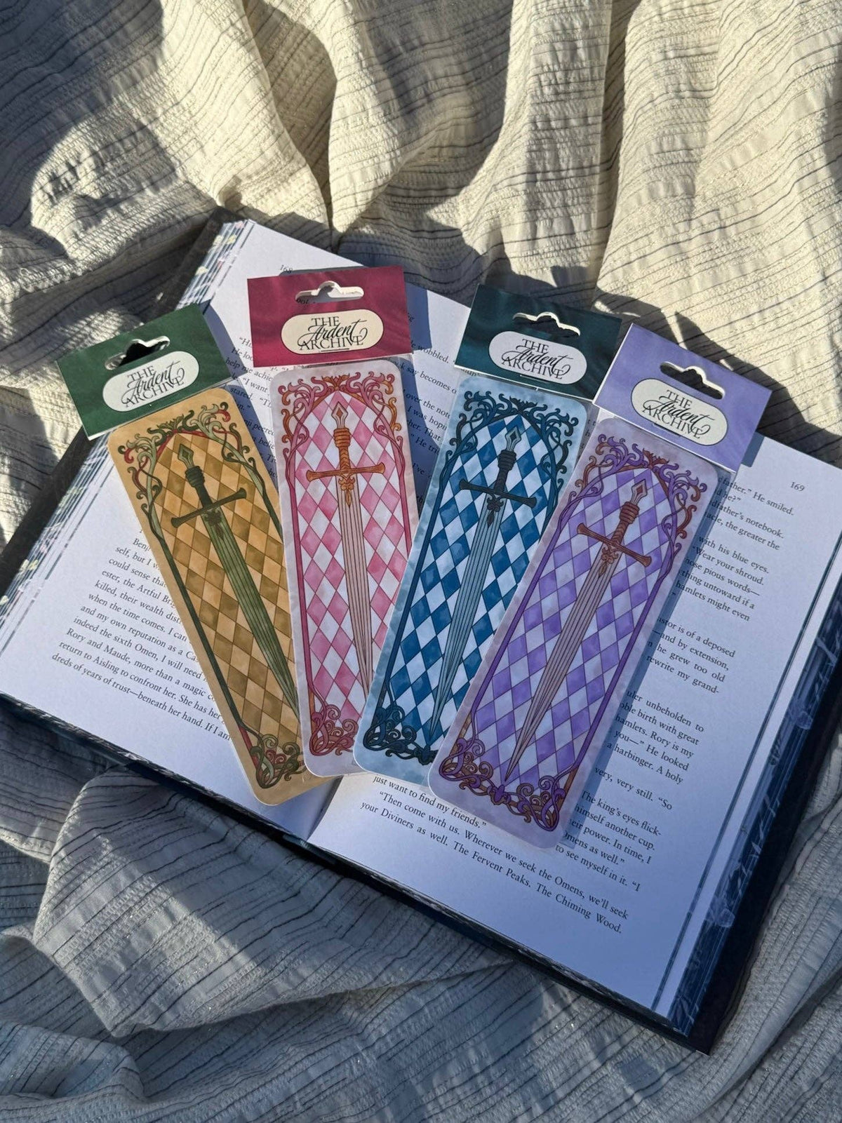 Stained Glass Sword Bookmark