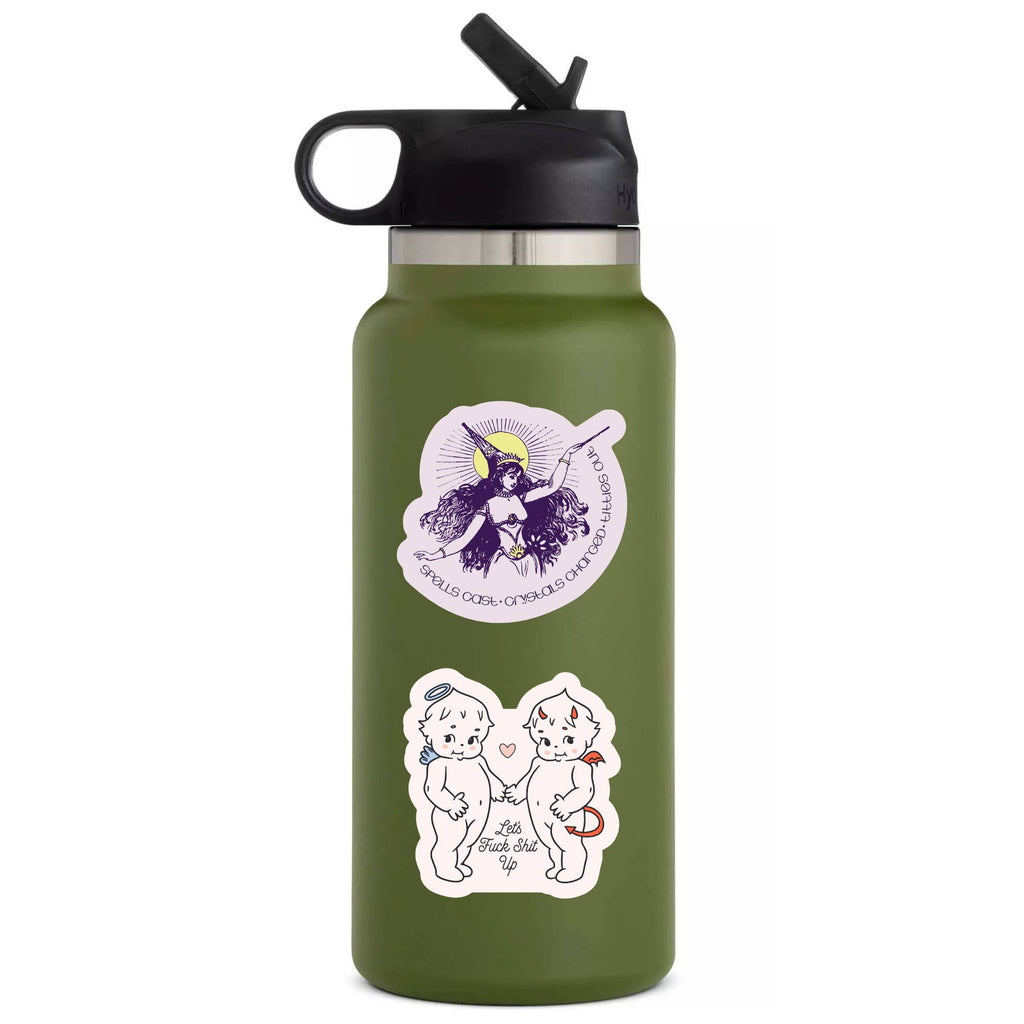 Funny Clever Crystal Plant Witch High Quality Vinyl Sticker