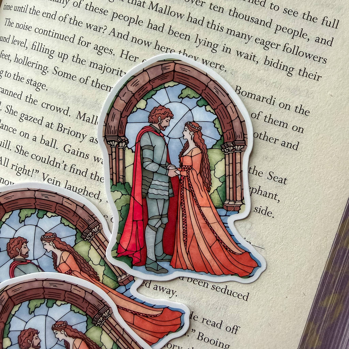 Medieval Romance Bookish Kindle Sticker Romantasy Book Lover
