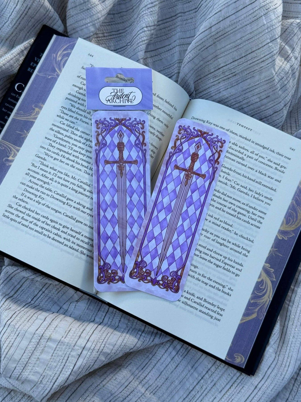 Stained Glass Sword Bookmark
