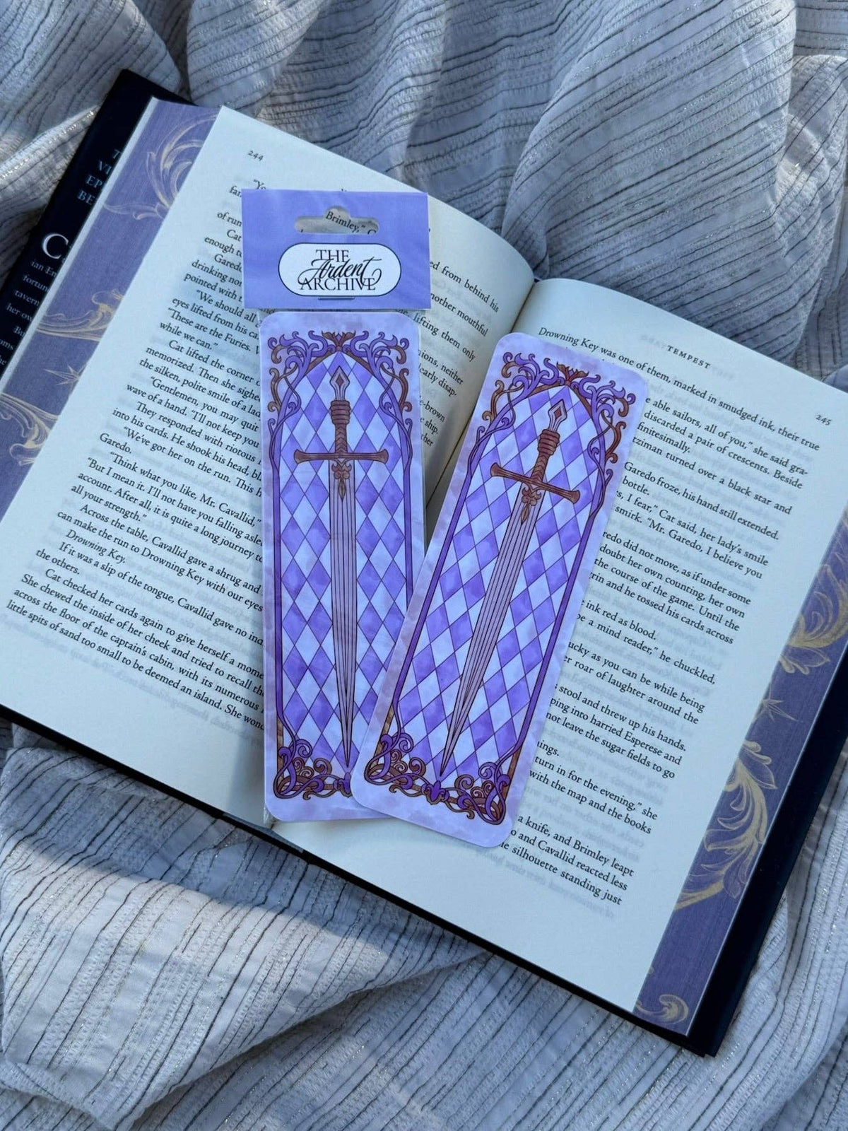 Stained Glass Sword Bookmark