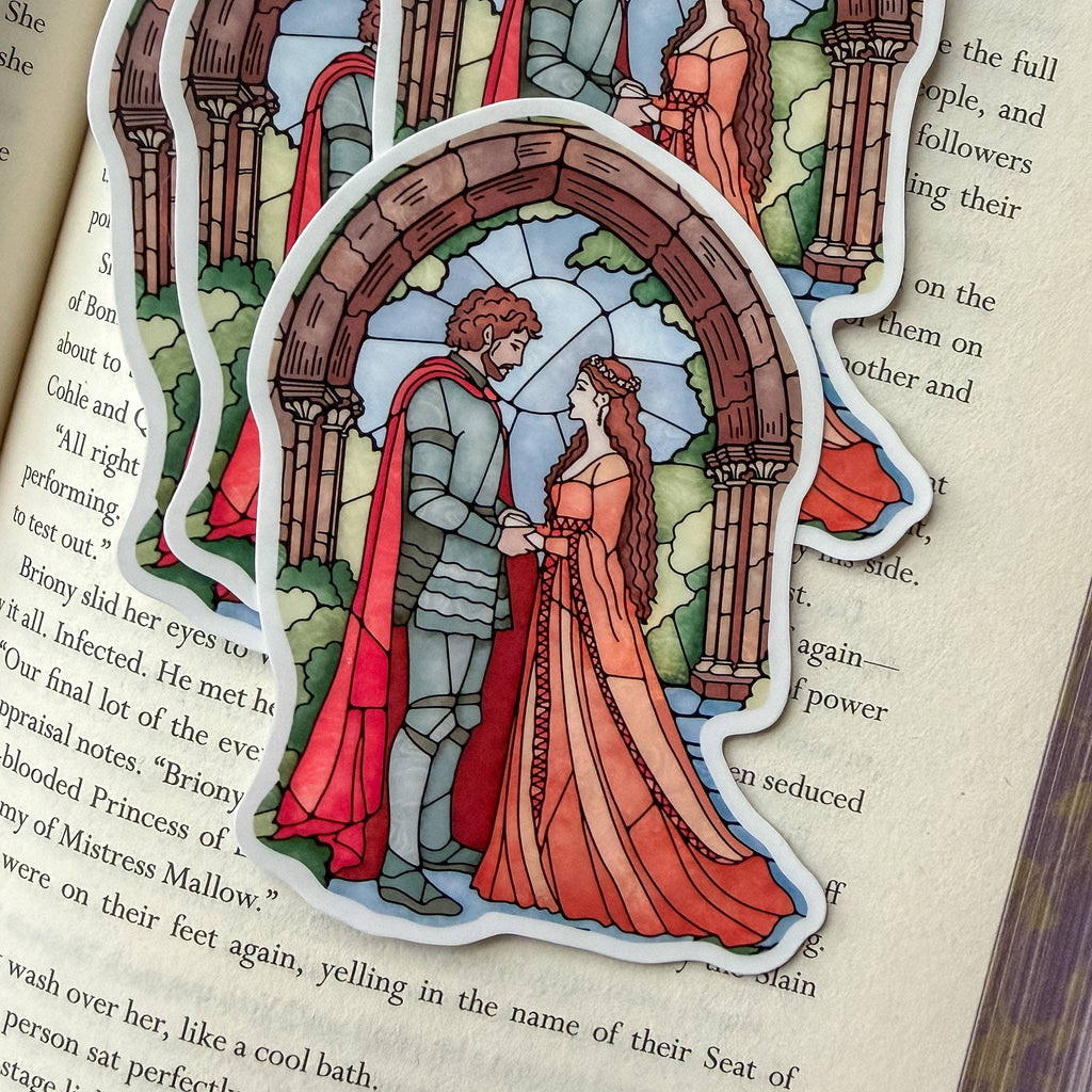 Medieval Romance Bookish Kindle Sticker Romantasy Book Lover