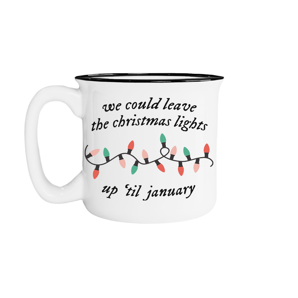 Christmas Lights Campfire Mug