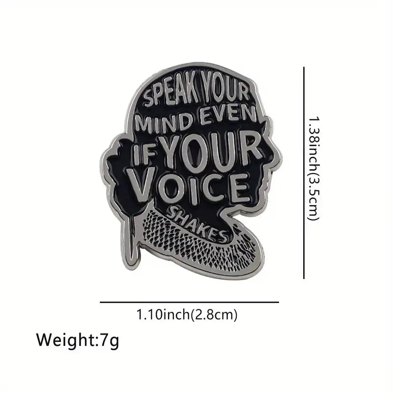 Speak Your Mind Enamel Pin – Empowerment Pin