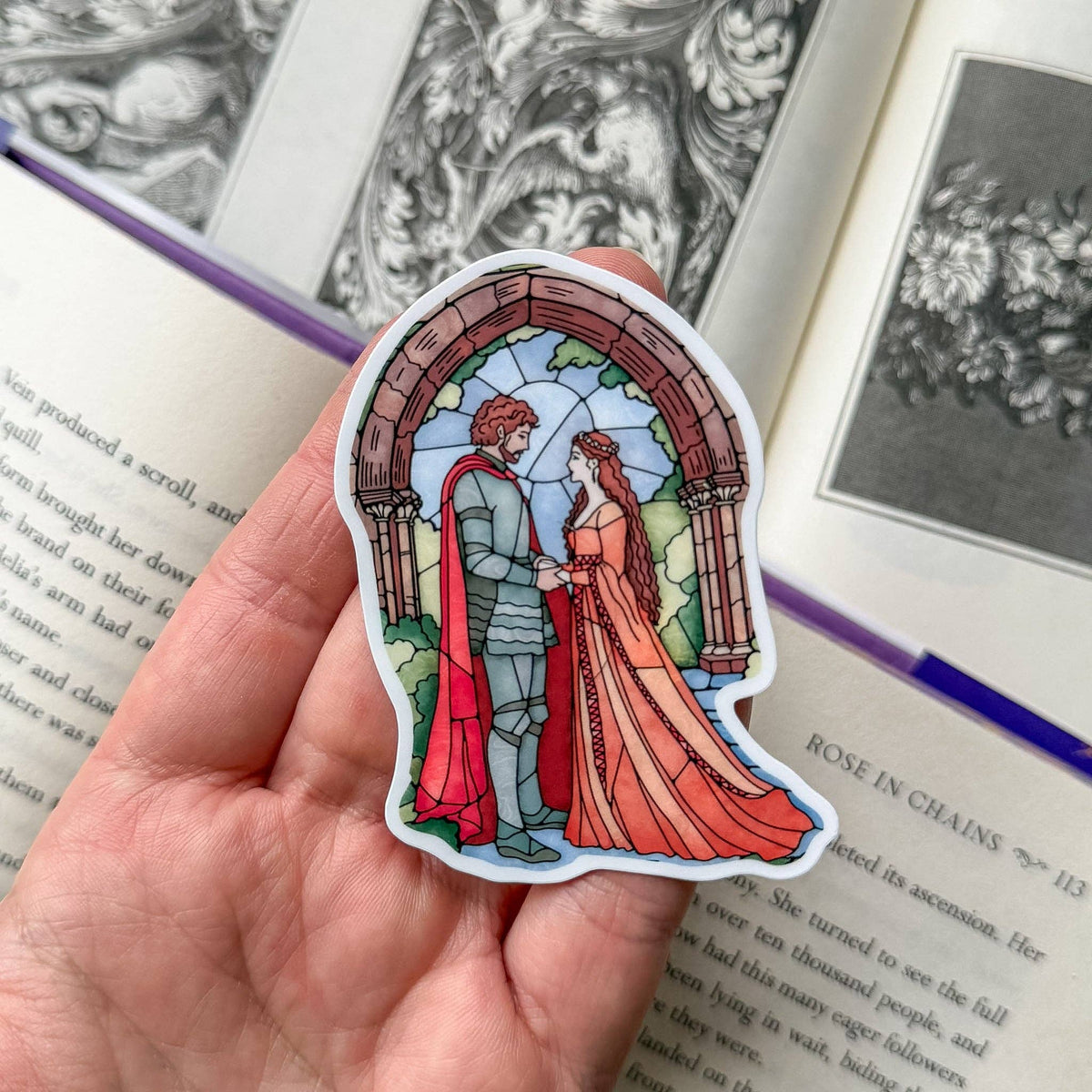 Medieval Romance Bookish Kindle Sticker Romantasy Book Lover