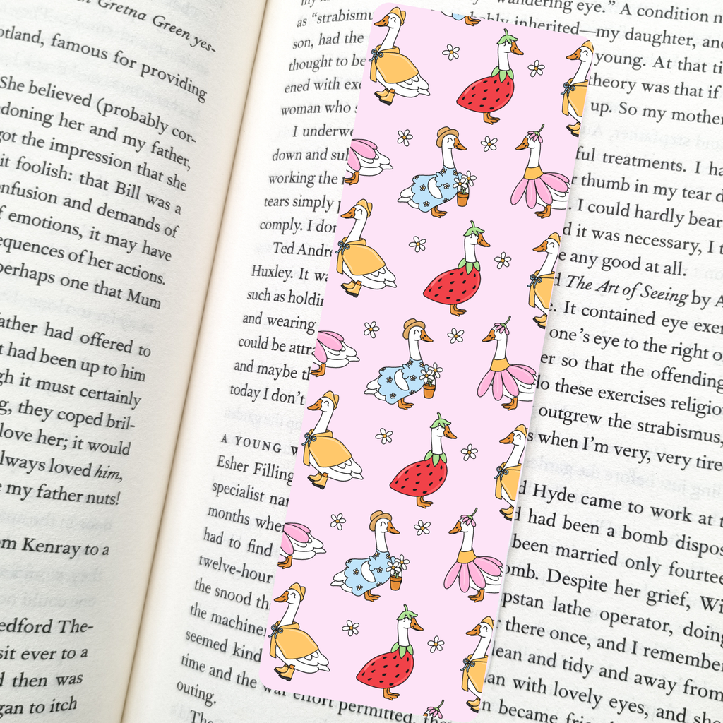 Silly Goose Club Bookmark | Soft Matte Laminated 