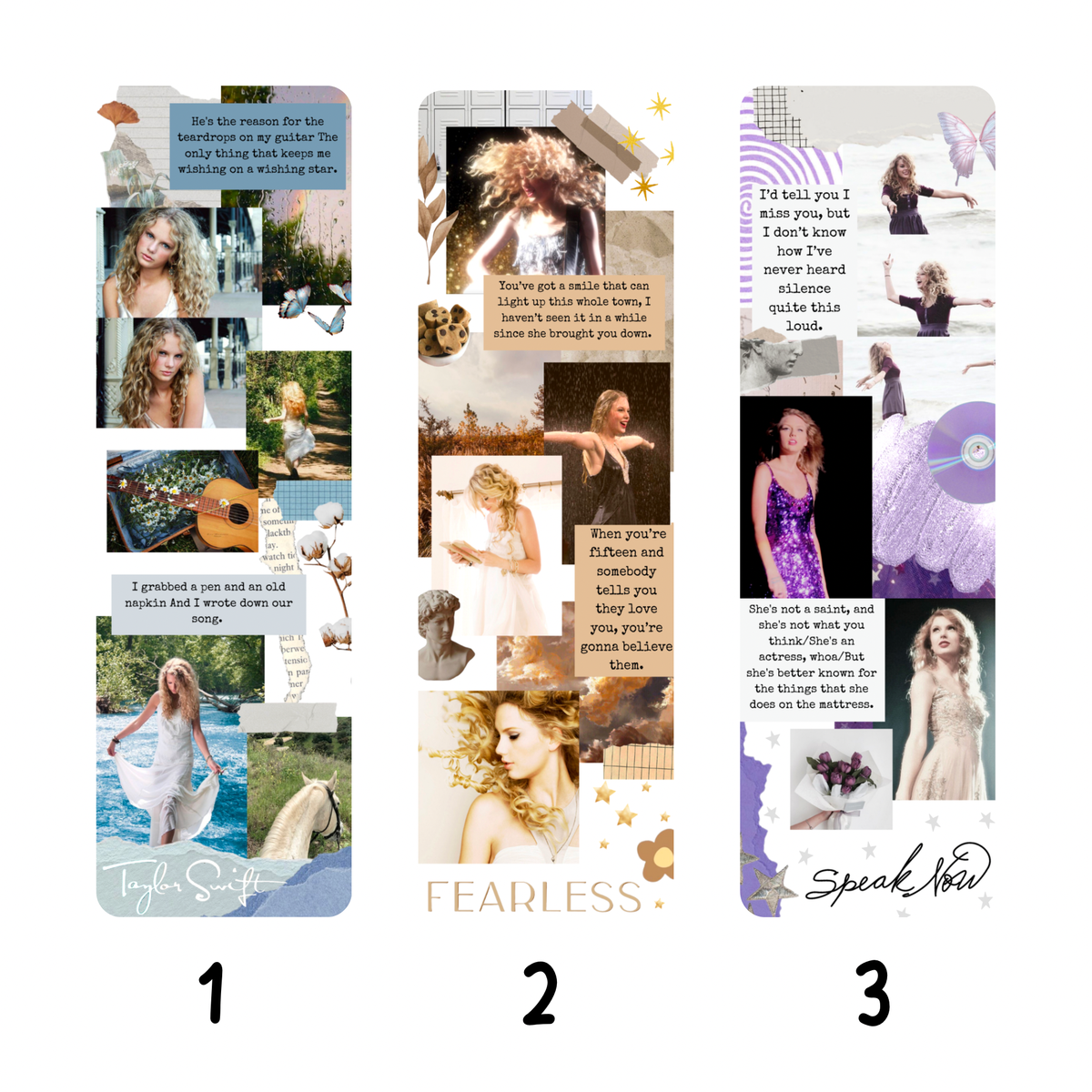 Musical Collage Bookmarks: 1