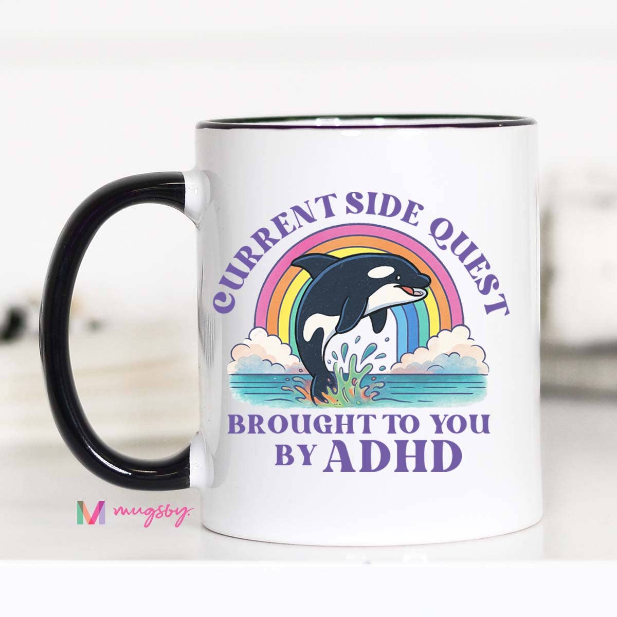 Funny ADHD Humor Mug Side Quest Coffee Mug Gift