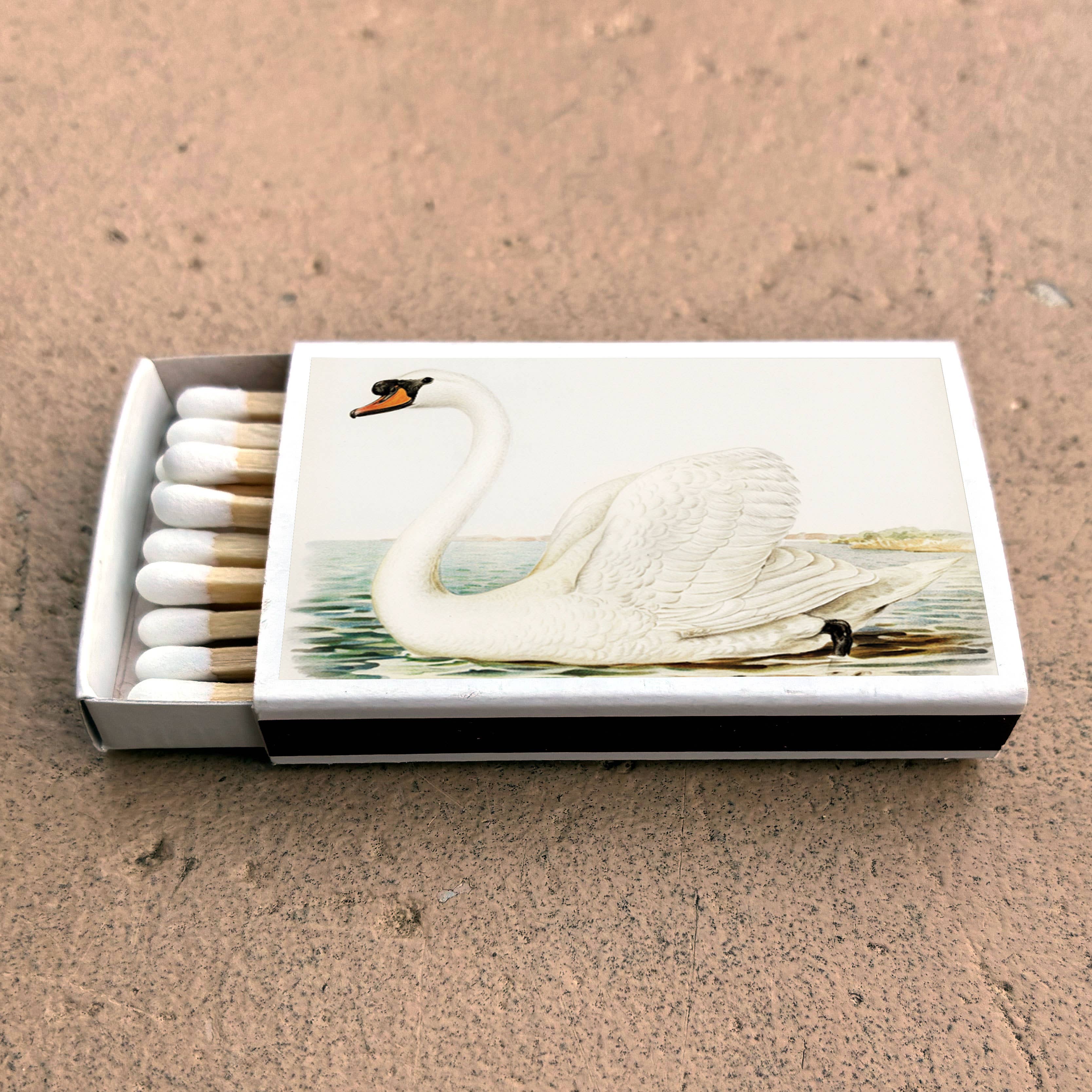 Matches • Swan Matchboxes • Home Decor for Candles & Incense