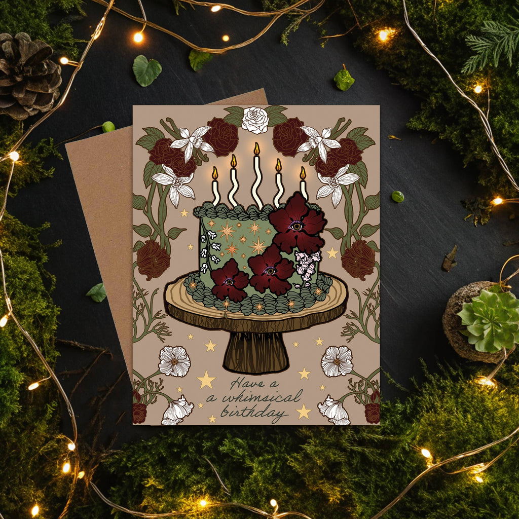 Whimsical Mystical Eye Birthday Card, Set of 6